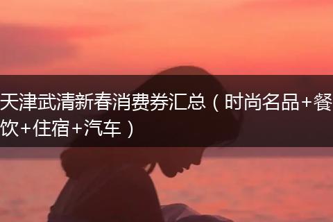天津武清新春消费券汇总（时尚名品+餐饮+住宿+汽车）