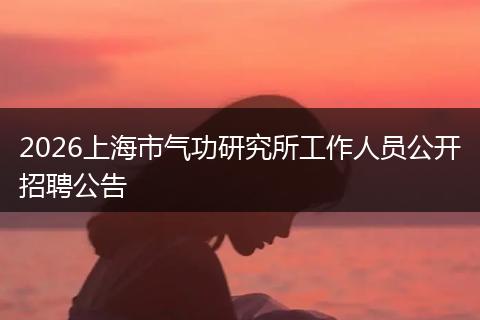 2026上海市气功研究所工作人员公开招聘公告