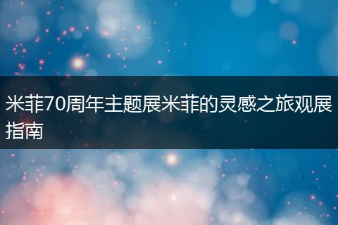 米菲70周年主题展米菲的灵感之旅观展指南