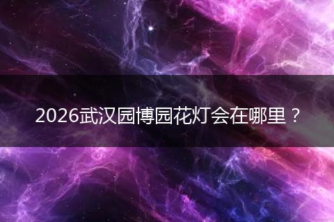 2026武汉园博园花灯会在哪里？