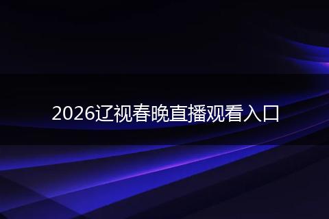 2026辽视春晚直播观看入口