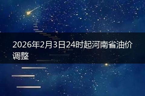 2026年2月3日24时起河南省油价调整