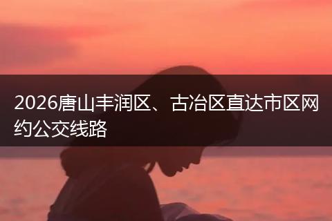 2026唐山丰润区、古冶区直达市区网约公交线路