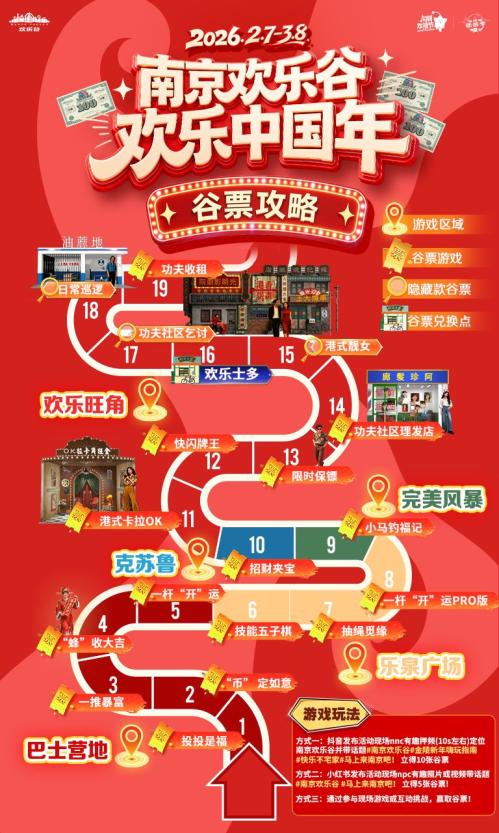 2026南京欢乐谷春节活动时间+地点+活动安排