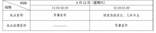 2026医师资格考试实践技能考试时间安排