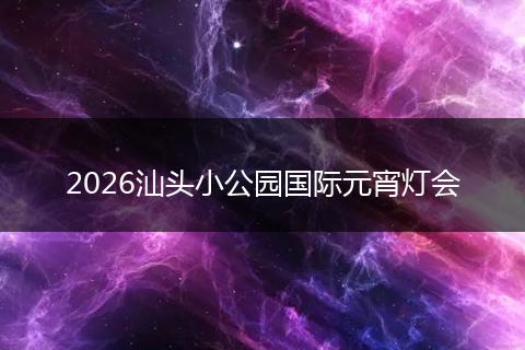 2026汕头小公园国际元宵灯会
