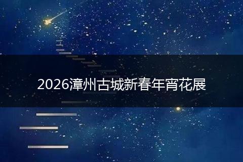 2026漳州古城新春年宵花展