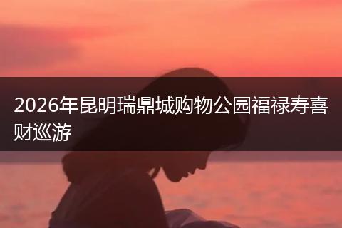 2026年昆明瑞鼎城购物公园福禄寿喜财巡游