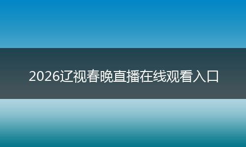2026辽视春晚直播在线观看入口