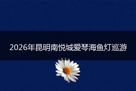 2026年昆明南悦城爱琴海鱼灯巡游