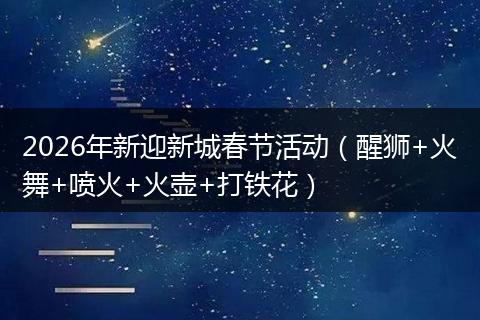 2026年新迎新城春节活动（醒狮+火舞+喷火+火壶+打铁花）