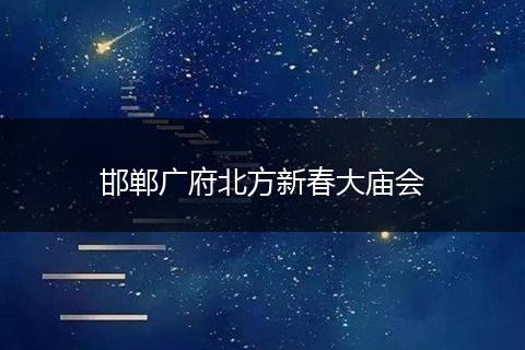 邯郸广府北方新春大庙会