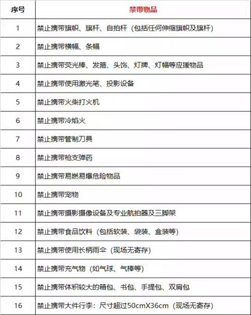 2026胡彦斌演唱会南昌站禁带物品清单
