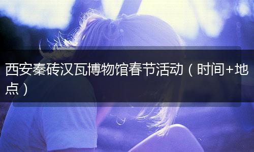 西安秦砖汉瓦博物馆春节活动（时间+地点）