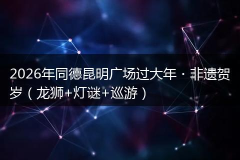 2026年同德昆明广场过大年・非遗贺岁（龙狮+灯谜+巡游）