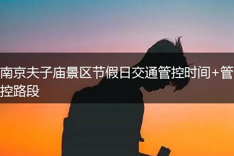 南京夫子庙景区节假日交通管控时间+管控路段