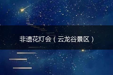 非遗花灯会（云龙谷景区）