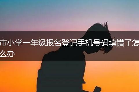 市小学一年级报名登记手机号码填错了怎么办