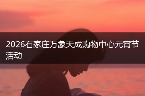 2026石家庄万象天成购物中心元宵节活动