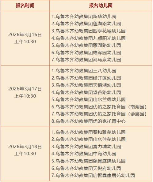 乌鲁木齐幼教集团2026年秋季入园提前报名指南