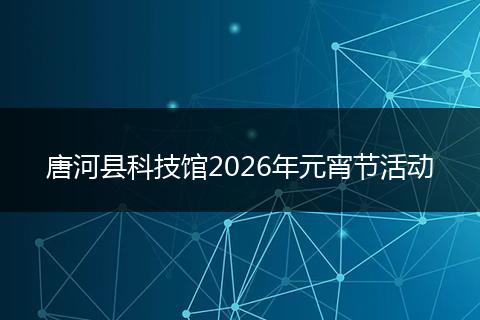 唐河县科技馆2026年元宵节活动