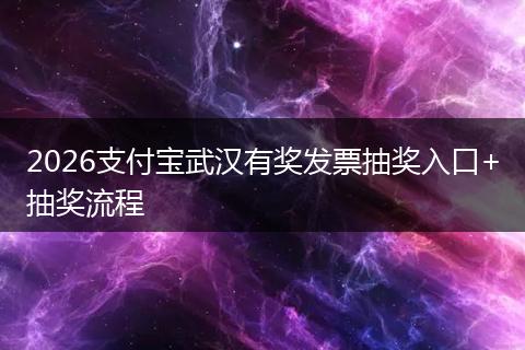 2026支付宝武汉有奖发票抽奖入口+抽奖流程