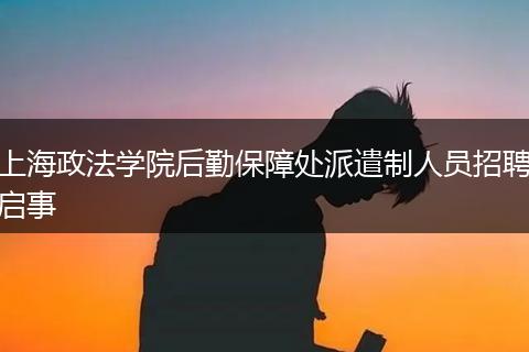 上海政法学院后勤保障处派遣制人员招聘启事