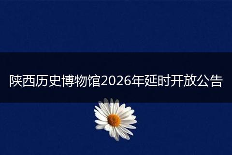 陕西历史博物馆2026年延时开放公告
