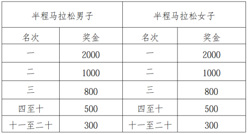 2026湖北宜城半马奖金是多少？