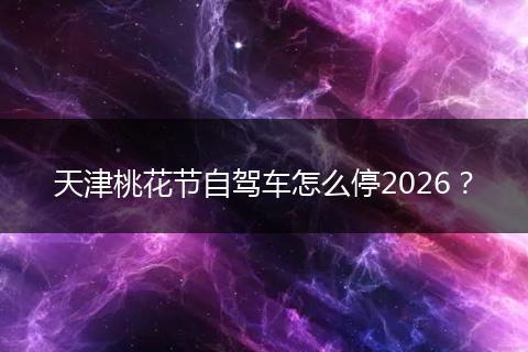 天津桃花节自驾车怎么停2026？