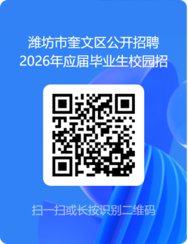 潍坊奎文区招2026应届毕业生