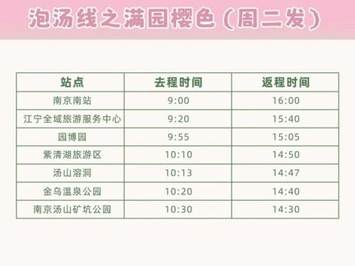 2026南京江宁全域旅游直通车路线
