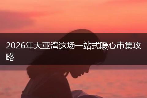 2026年大亚湾这场一站式暖心市集攻略