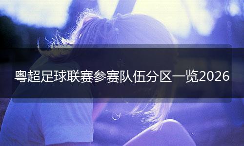 粤超足球联赛参赛队伍分区一览2026