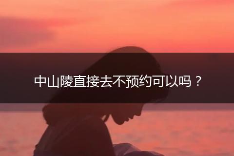 中山陵直接去不预约可以吗？