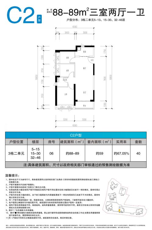 2026盐田区桐悦湾花园人才房配售户型图(附线上看房)