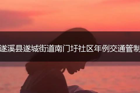 遂溪县遂城街道南门圩社区年例交通管制