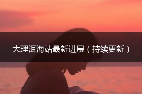 大理洱海站最新进展（持续更新）