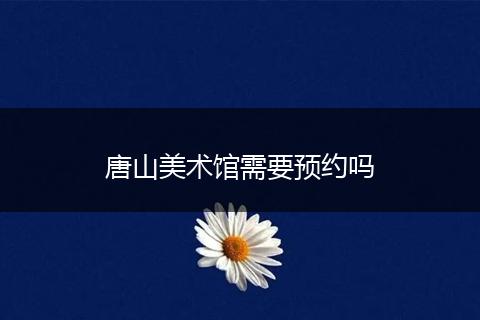 唐山美术馆需要预约吗