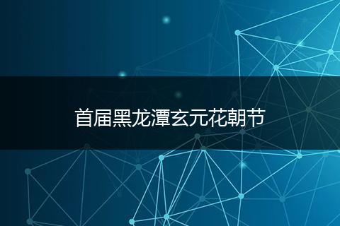 首届黑龙潭玄元花朝节