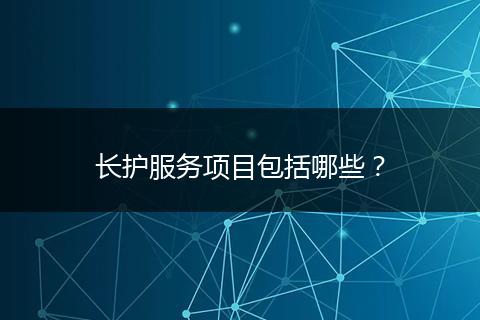 长护服务项目包括哪些？