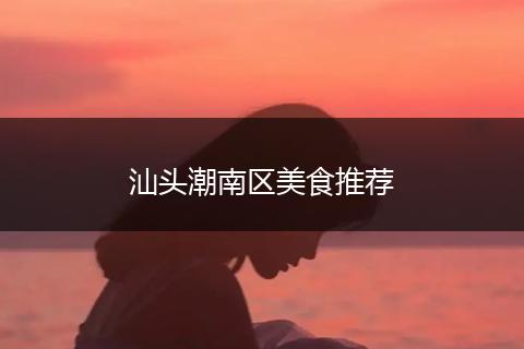 汕头潮南区美食推荐