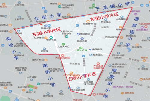 2026年成都大邑县小学一年级新生划片范围一览表