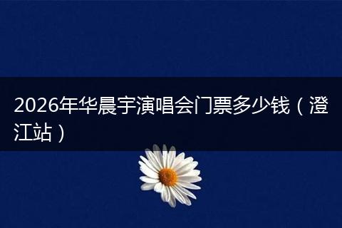 2026年华晨宇演唱会门票多少钱（澄江站）