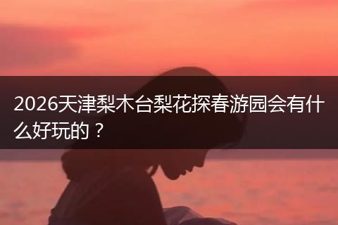 2026天津梨木台梨花探春游园会有什么好玩的？
