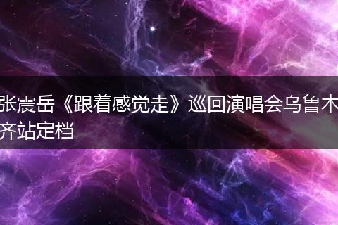 张震岳《跟着感觉走》巡回演唱会乌鲁木齐站定档