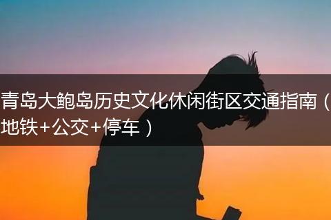 青岛大鲍岛历史文化休闲街区交通指南（地铁+公交+停车）