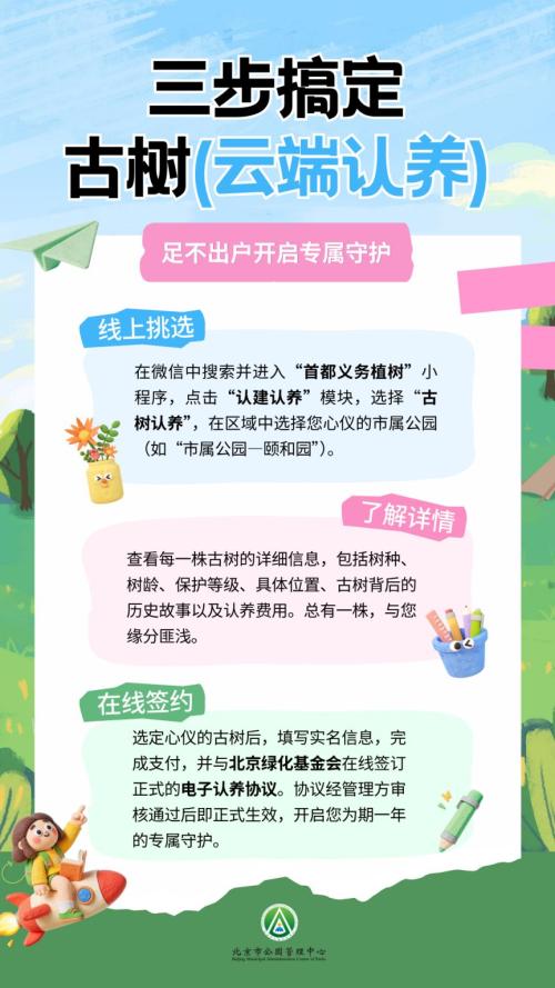 2026北京市属公园古树认养办理入口+流程
