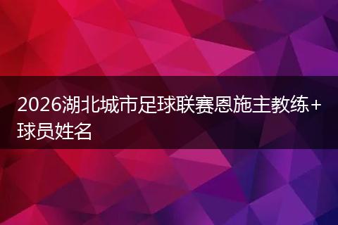 2026湖北城市足球联赛恩施主教练+球员姓名