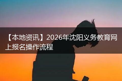 【本地资讯】2026年沈阳义务教育网上报名操作流程
